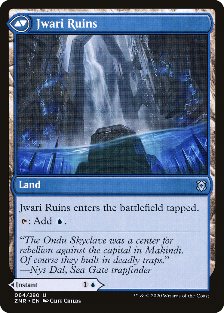 Jwari Disruption // Jwari Ruins (64) [Zendikar Rising] foil - Deck Out Gaming