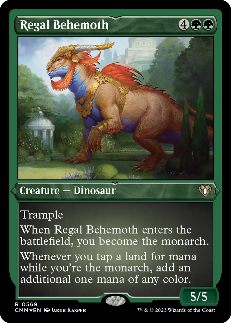 Regal Behemoth (569) [Commander Masters] etched - Deck Out Gaming