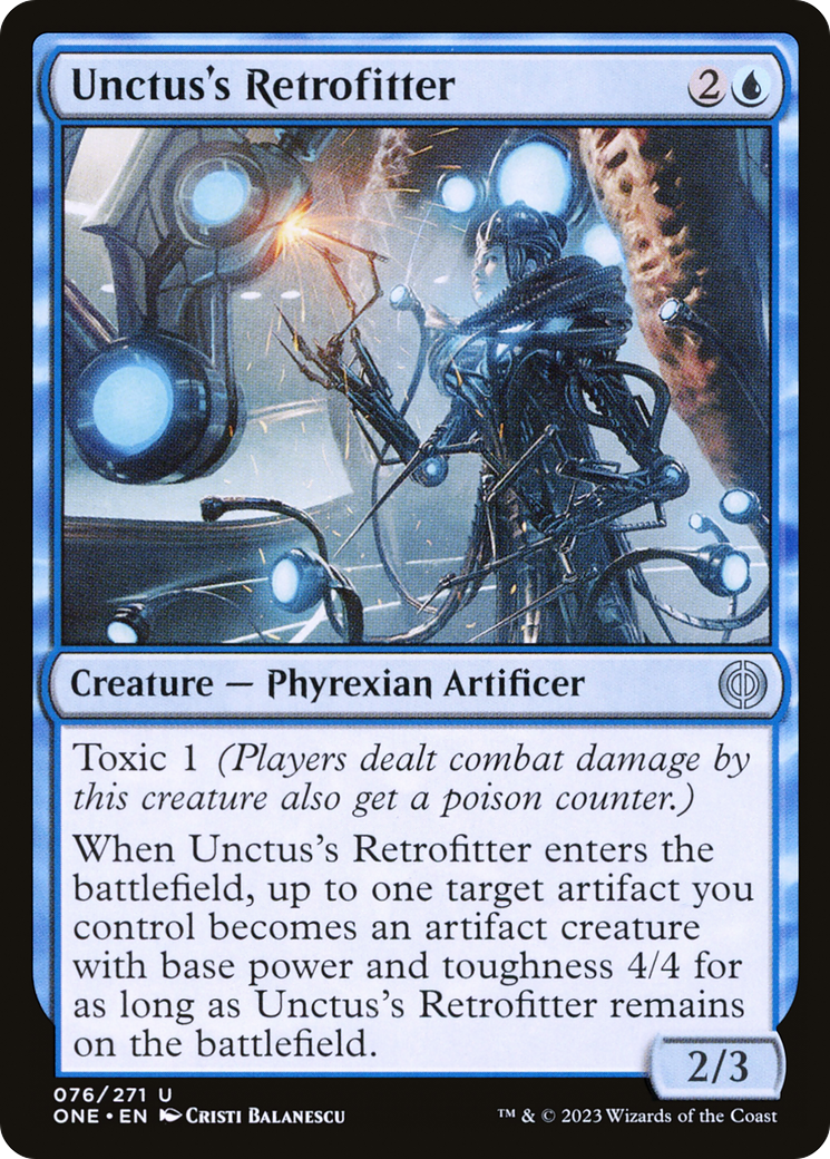 Unctus's Retrofitter (76) [Phyrexia: All Will Be One] foil - Deck Out Gaming
