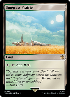 Sungrass Prairie (Surge Foil) (902) [Doctor Who] foil - Deck Out Gaming