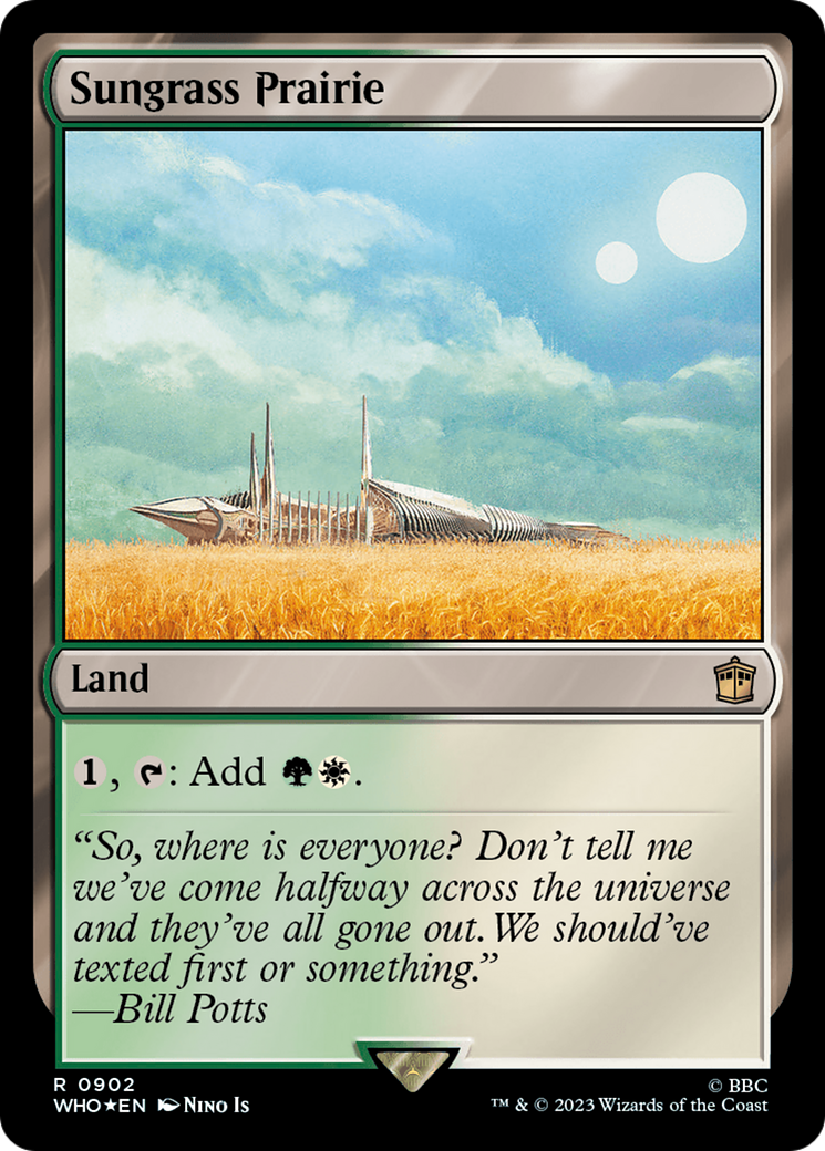 Sungrass Prairie (Surge Foil) (902) [Doctor Who] foil - Deck Out Gaming