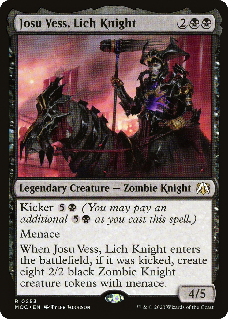 Josu Vess, Lich Knight (253) [March of the Machine Commander] - Deck Out Gaming