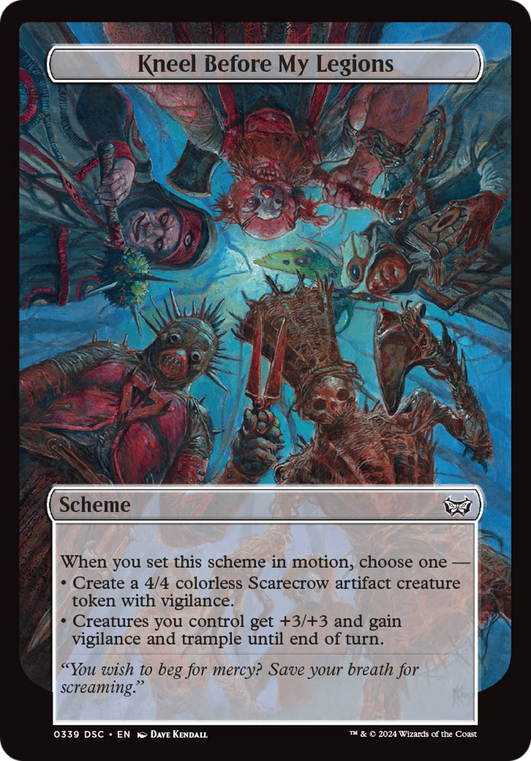 Kneel Before My Legions (Full Art) (339) [Duskmourn: House of Horror Commander] - Deck Out Gaming