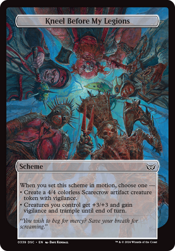Kneel Before My Legions (Full Art) (339) [Duskmourn: House of Horror Commander] - Deck Out Gaming
