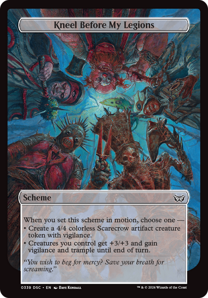 Kneel Before My Legions (Full Art) (339) [Duskmourn: House of Horror Commander] - Deck Out Gaming