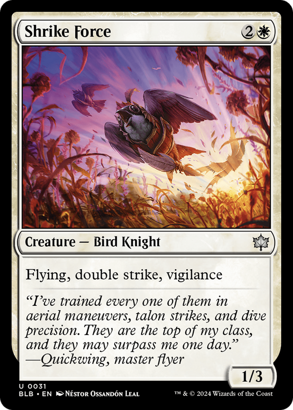 Shrike Force (31) [Bloomburrow] foil - Deck Out Gaming