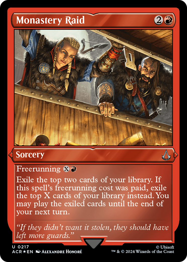 Monastery Raid (217) [Assassin's Creed] etched - Deck Out Gaming