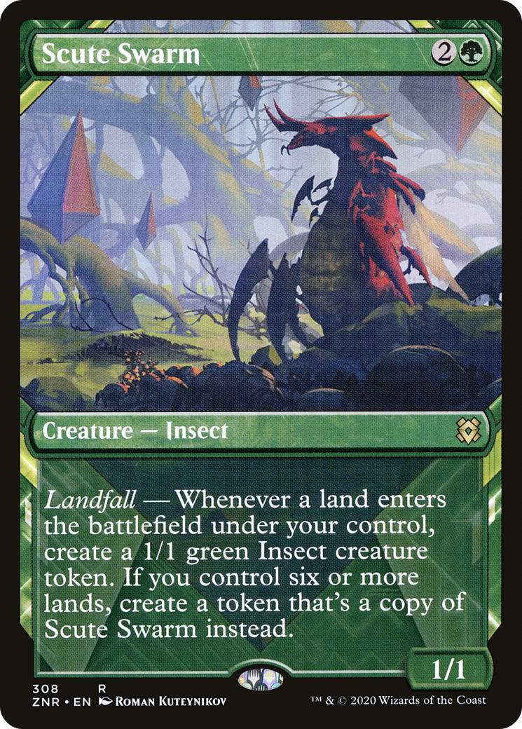 Scute Swarm (Showcase) (308) [Zendikar Rising] - Deck Out Gaming