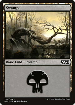 Swamp (266) [Core Set 2021] foil - Deck Out Gaming