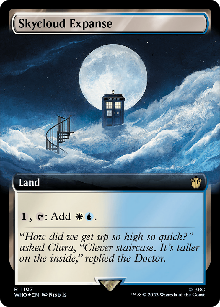 Skycloud Expanse (Extended Art) (Surge Foil) (1107) [Doctor Who] foil - Deck Out Gaming