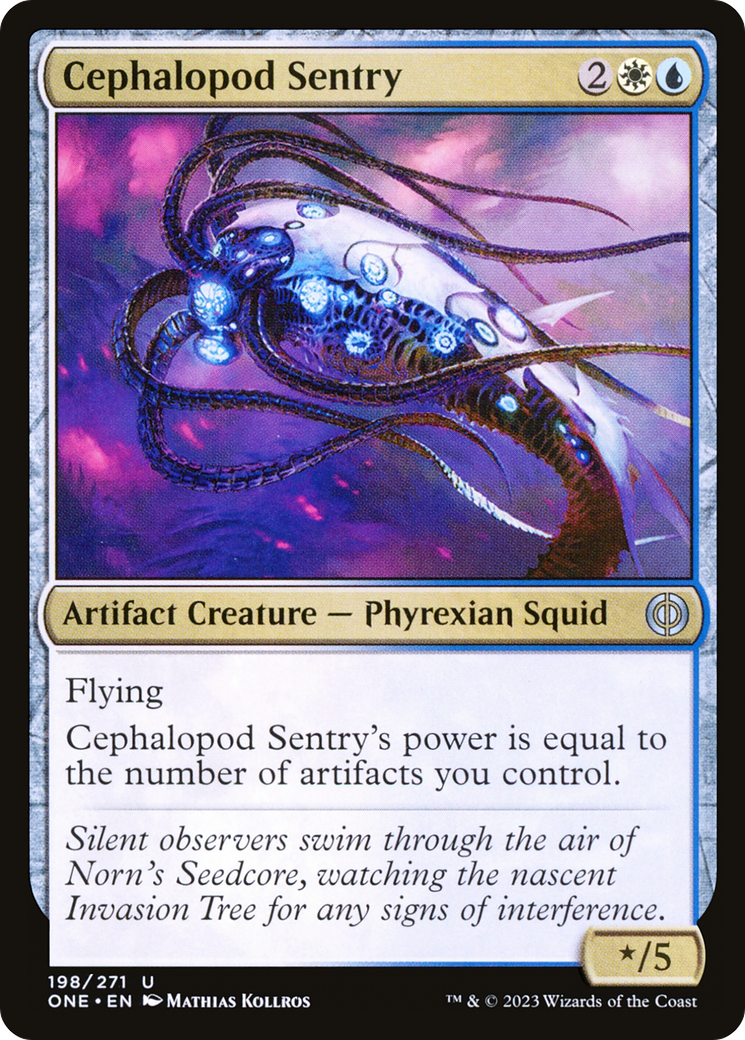 Cephalopod Sentry (198) [Phyrexia: All Will Be One] foil - Deck Out Gaming