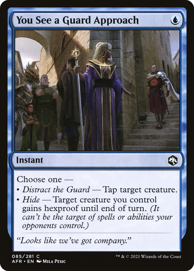 You See a Guard Approach (85) [Adventures in the Forgotten Realms] foil - Deck Out Gaming