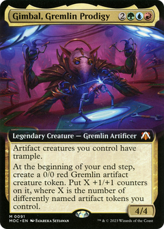 Gimbal, Gremlin Prodigy (Extended Art) (91) [March of the Machine Commander] foil - Deck Out Gaming