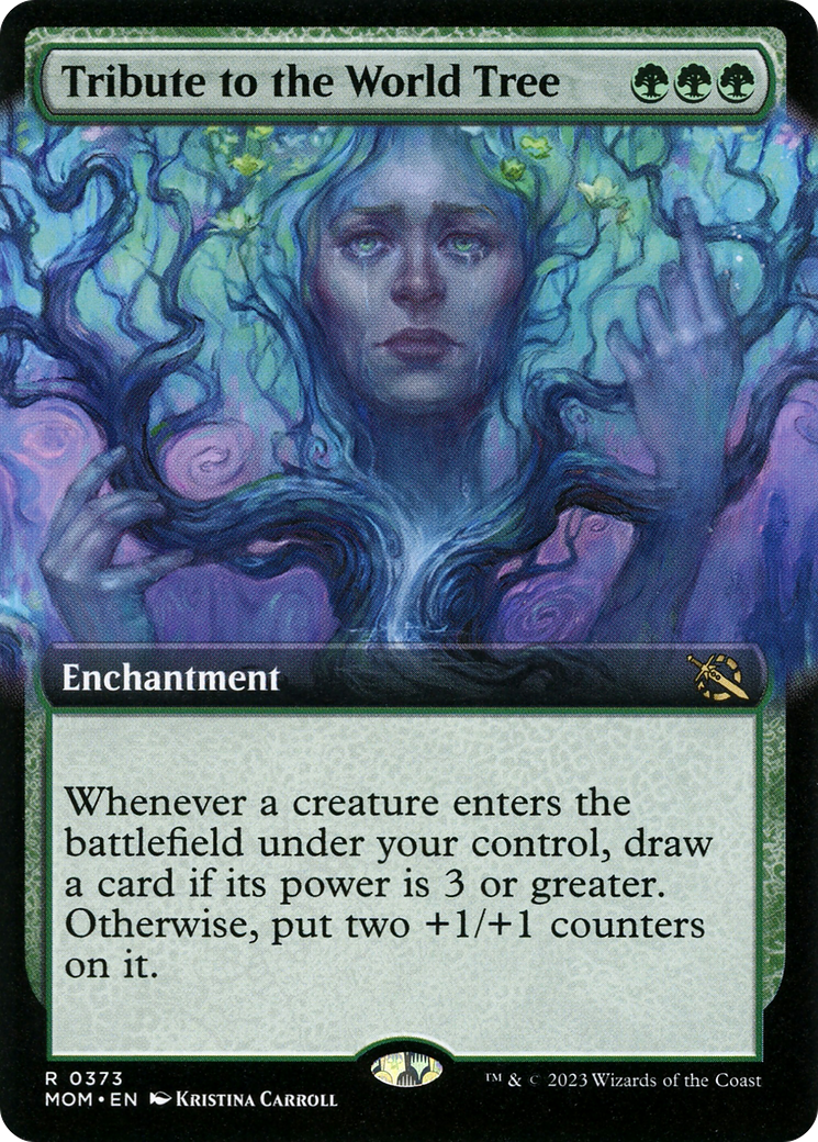 Tribute to the World Tree (Extended Art) (373) [March of the Machine] foil - Deck Out Gaming