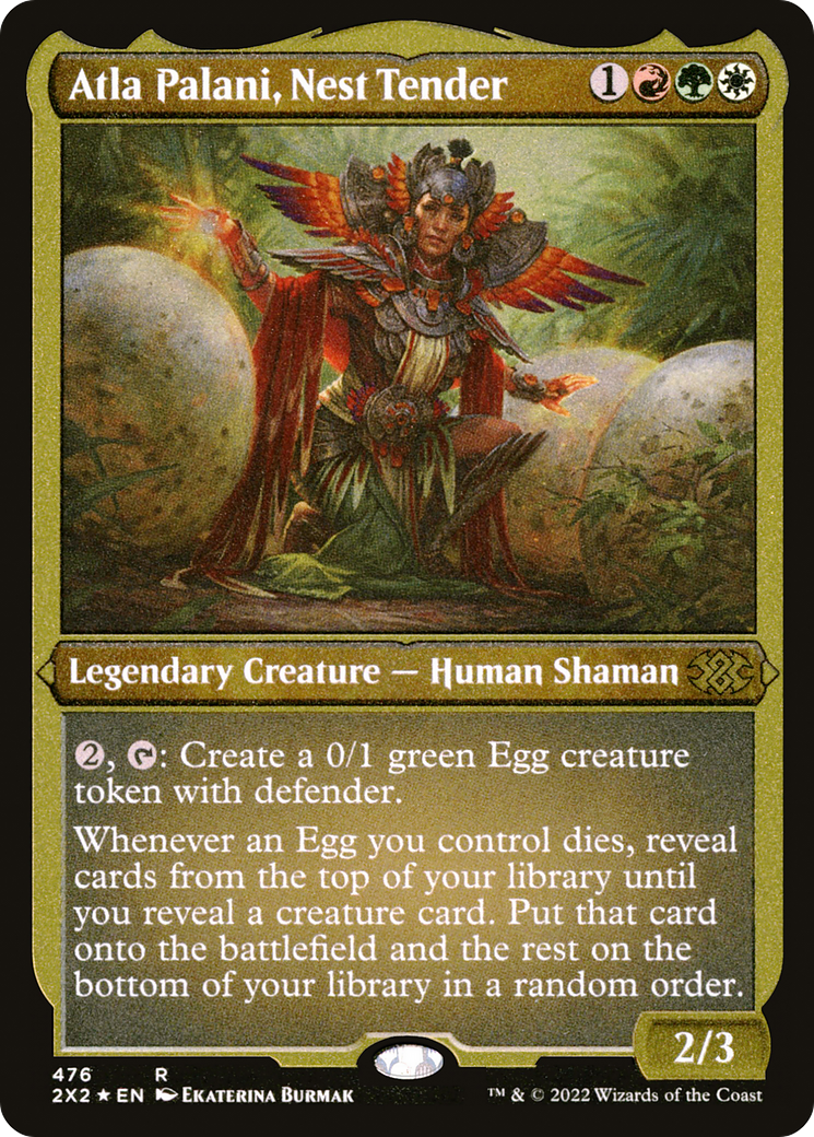 Atla Palani, Nest Tender (Foil Etched) (476) [Double Masters 2022] foil - Deck Out Gaming
