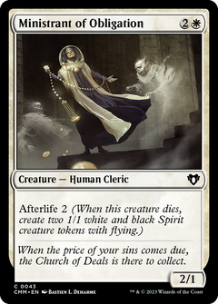 Ministrant of Obligation (43) [Commander Masters] foil - Deck Out Gaming