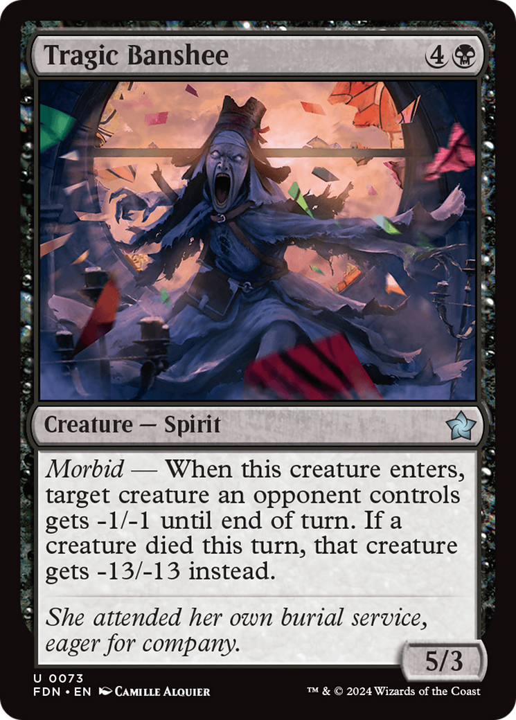 Tragic Banshee (73) [Foundations] foil - Deck Out Gaming