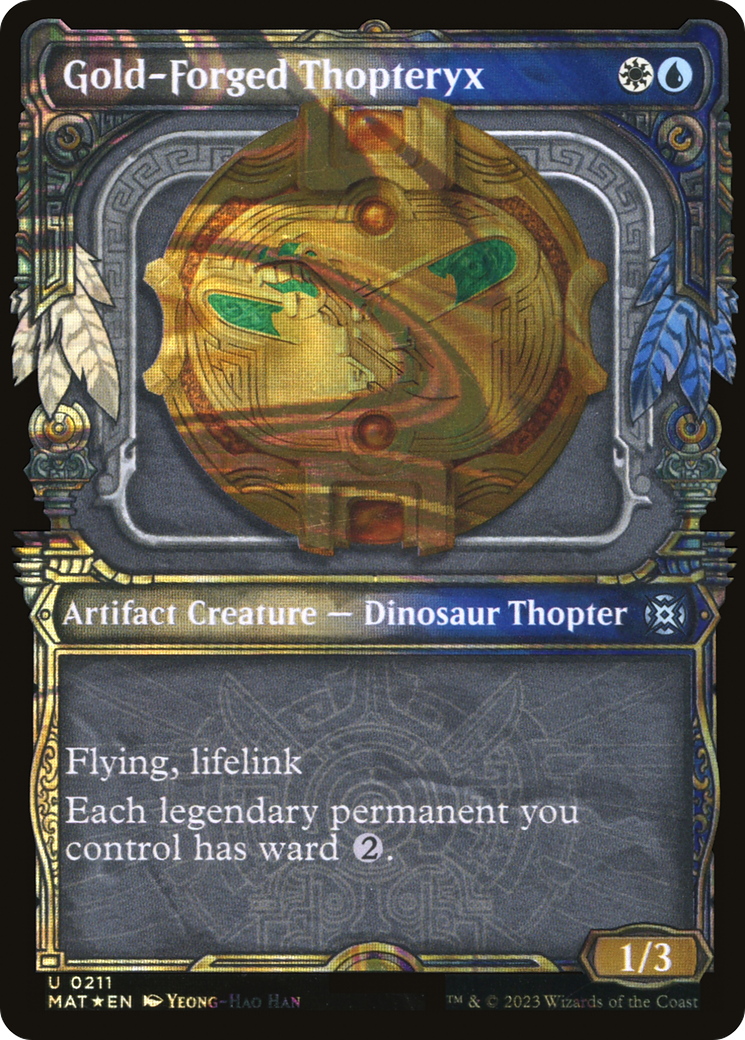 Gold-Forged Thopteryx (Halo Foil) (211) [March of the Machine: The Aftermath] foil - Deck Out Gaming