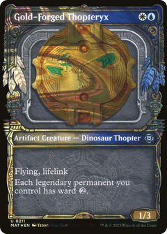 Gold-Forged Thopteryx (Halo Foil) (211) [March of the Machine: The Aftermath] foil - Deck Out Gaming
