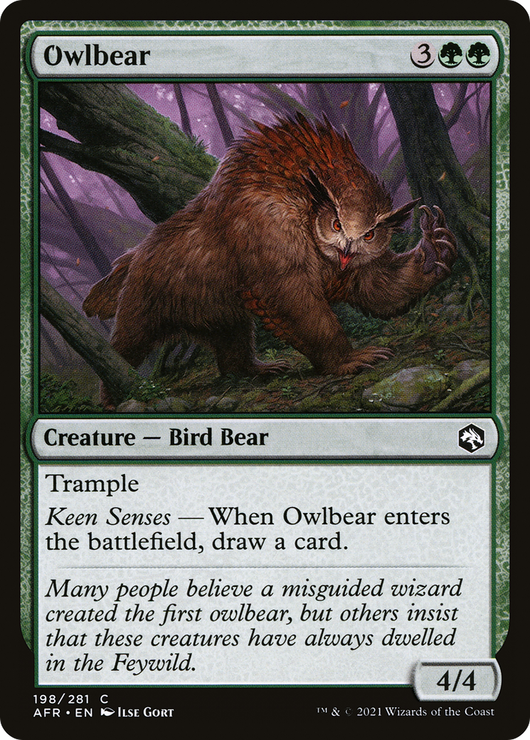 Owlbear (198) [Adventures in the Forgotten Realms] foil - Deck Out Gaming