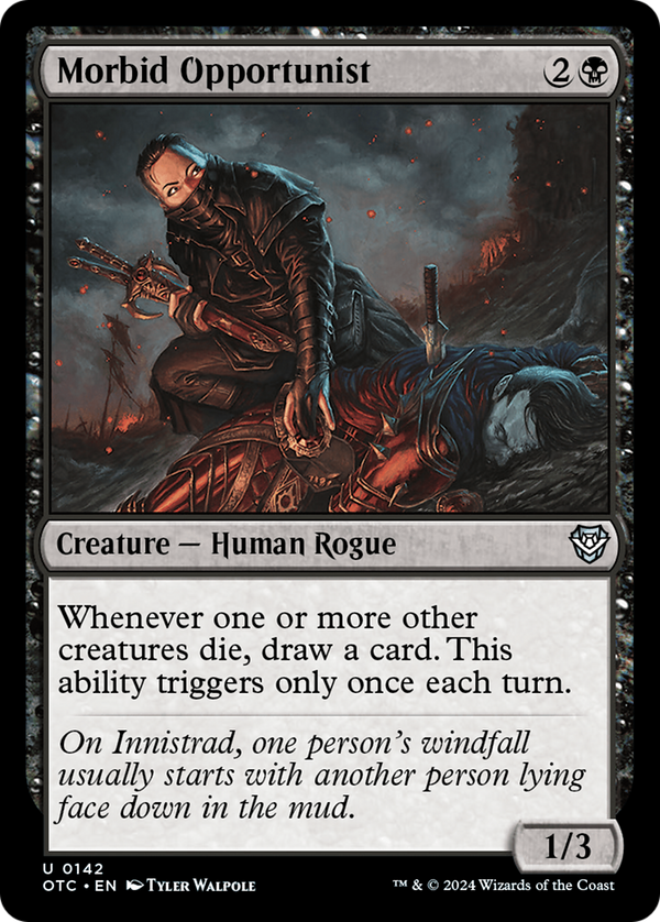 Morbid Opportunist (142) [Outlaws of Thunder Junction Commander] - Deck Out Gaming