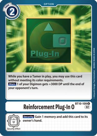 Reinforcement Plug-In 0 (BT10-109) [Xros Encounter] - Deck Out Gaming