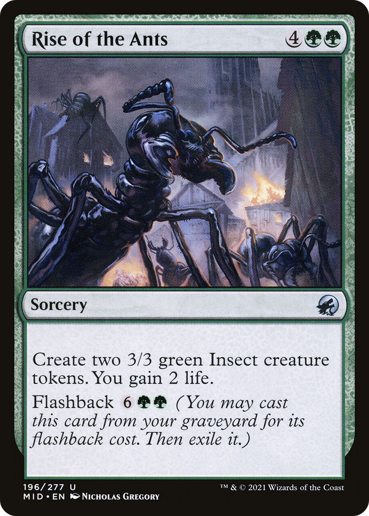 Rise of the Ants (196) [Innistrad: Midnight Hunt] foil - Deck Out Gaming