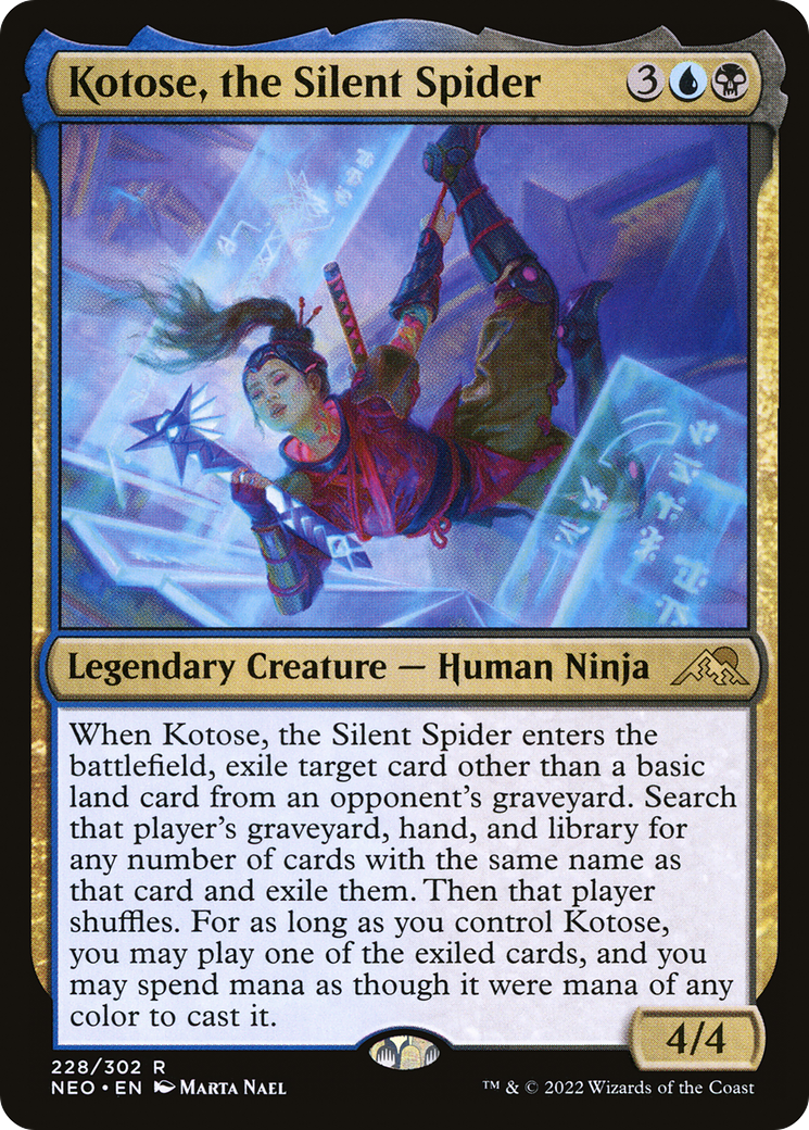 Kotose, the Silent Spider (228) [Kamigawa: Neon Dynasty] - Deck Out Gaming