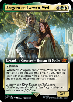 Aragorn and Arwen, Wed (Extended Art) (394) [The Lord of the Rings: Tales of Middle-earth] - Deck Out Gaming