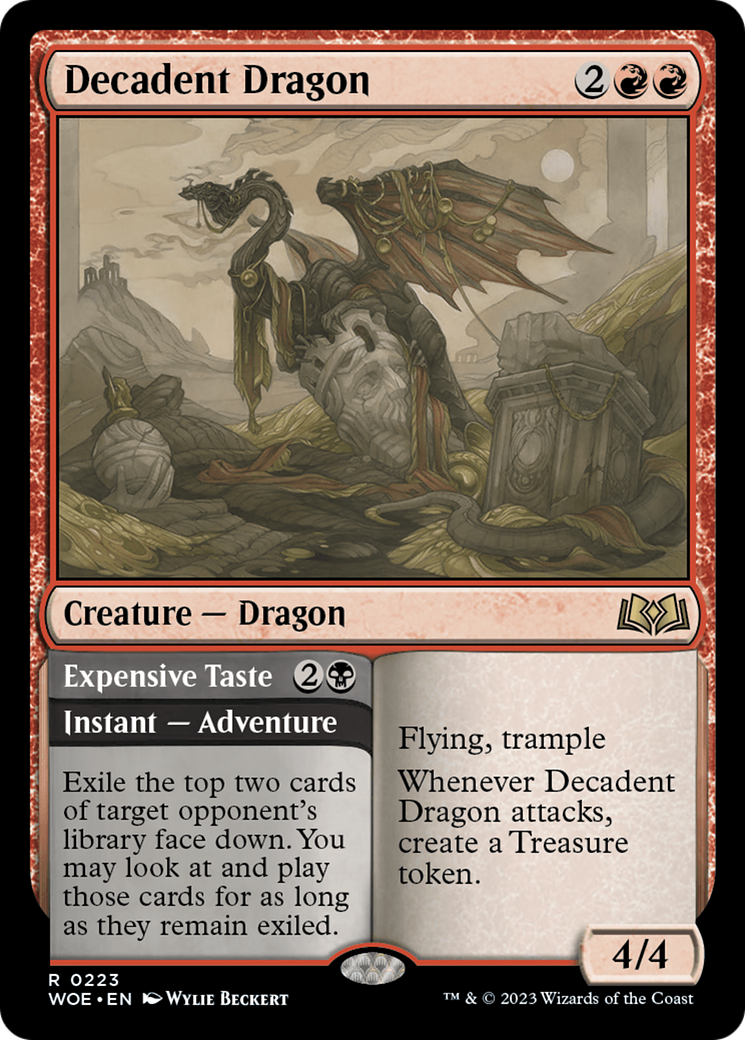 Decadent Dragon (223) [Wilds of Eldraine] - Deck Out Gaming