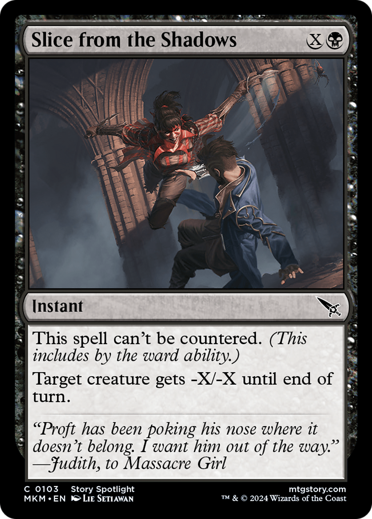 Slice from the Shadows (103) [Murders at Karlov Manor] foil - Deck Out Gaming