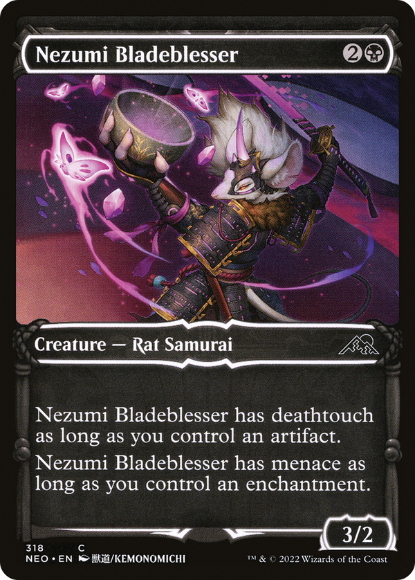 Nezumi Bladeblesser (Showcase) (318) [Kamigawa: Neon Dynasty] - Deck Out Gaming
