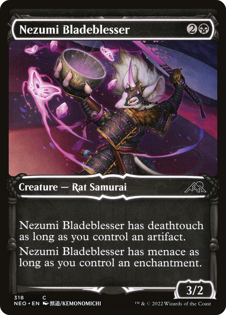 Nezumi Bladeblesser (Showcase) (318) [Kamigawa: Neon Dynasty] - Deck Out Gaming
