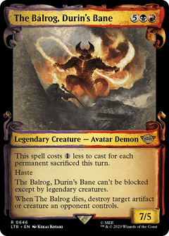 The Balrog, Durin's Bane (Showcase Scrolls) (646) [The Lord of the Rings: Tales of Middle-earth] - Deck Out Gaming