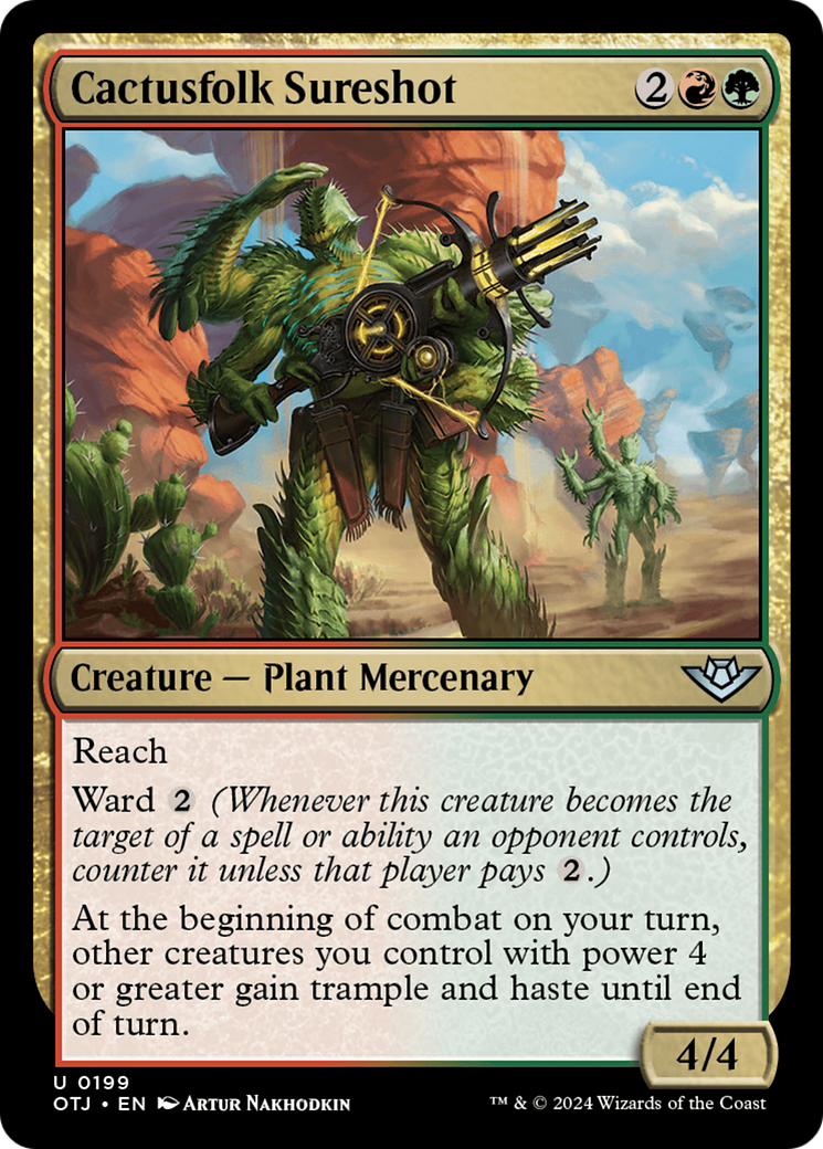 Cactusfolk Sureshot (199) [Outlaws of Thunder Junction] - Deck Out Gaming