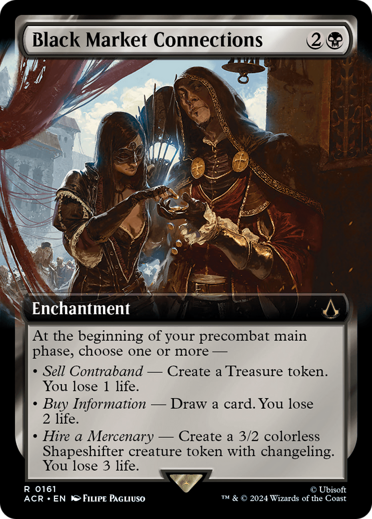 Black Market Connections (Extended Art) (161) [Assassin's Creed] foil - Deck Out Gaming