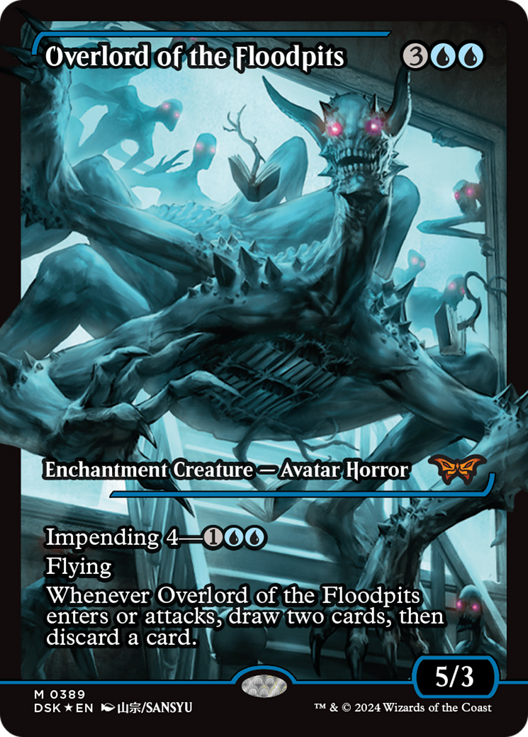 Overlord of the Floodpits (389) [Duskmourn: House of Horror] foil - Deck Out Gaming