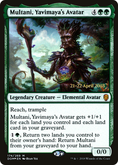 Multani, Yavimaya's Avatar (174s) [Prerelease Cards] foil - Deck Out Gaming