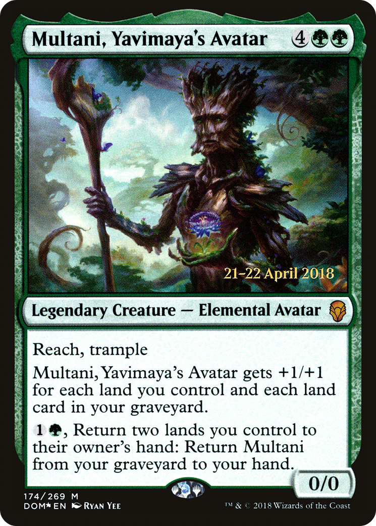 Multani, Yavimaya's Avatar (174s) [Prerelease Cards] foil - Deck Out Gaming