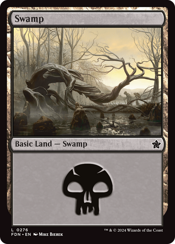 Swamp (0276) (276) [Foundations] foil - Deck Out Gaming