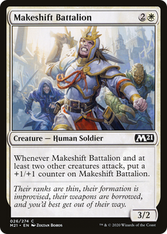 Makeshift Battalion (26) [Core Set 2021] foil - Deck Out Gaming