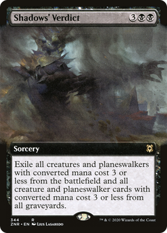Shadows' Verdict (Extended Art) (344) [Zendikar Rising] foil - Deck Out Gaming