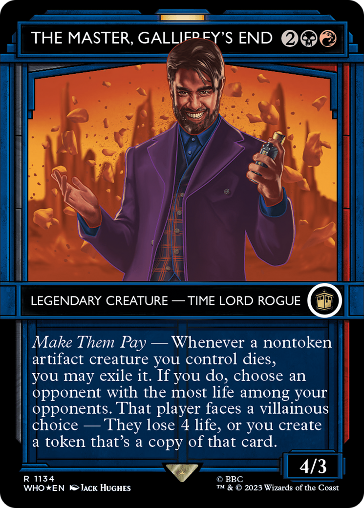 The Master, Gallifrey's End (Showcase) (Surge Foil) (1134) [Doctor Who] foil - Deck Out Gaming