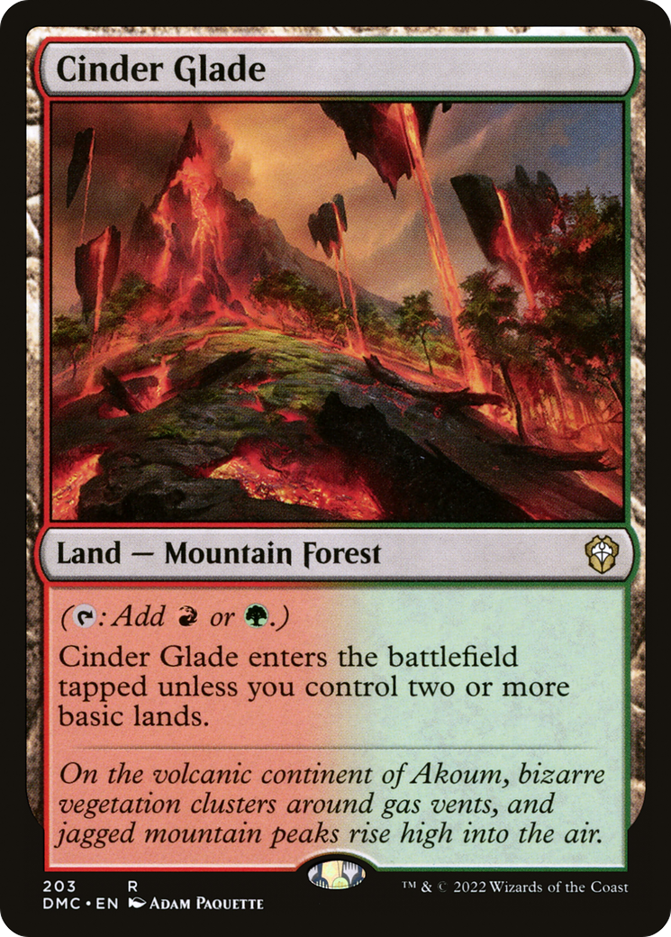 Cinder Glade (203) [Commander: Dominaria United] - Deck Out Gaming