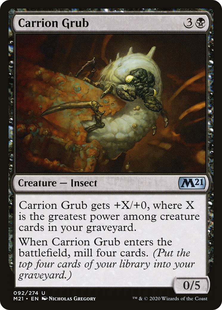 Carrion Grub (92) [Core Set 2021] foil - Deck Out Gaming