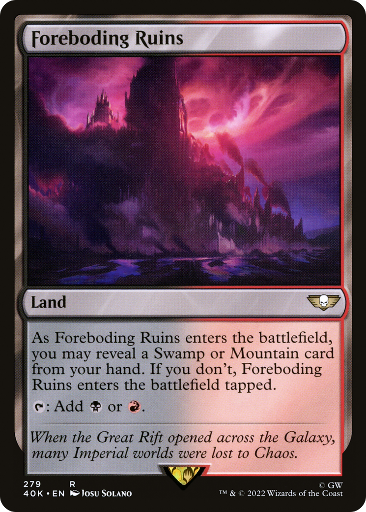 Foreboding Ruins (279) [Universes Beyond: Warhammer 40,000] - Deck Out Gaming