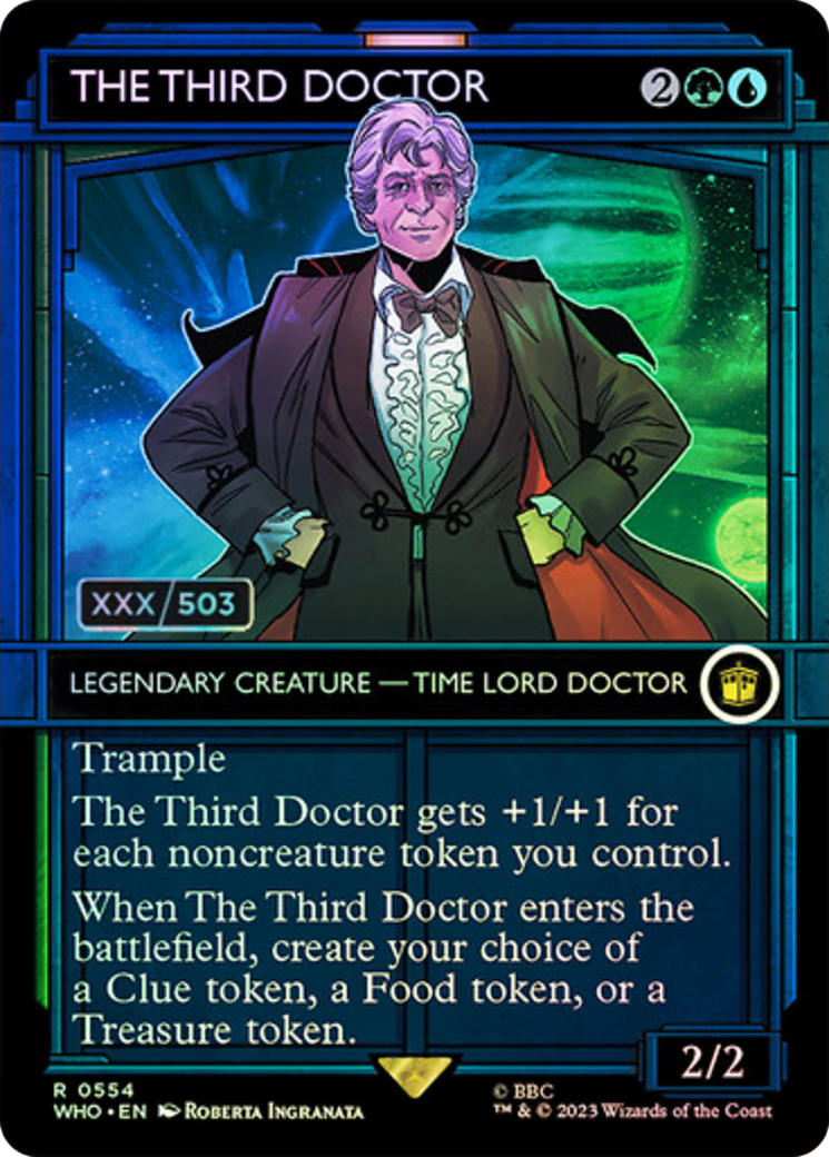 The Third Doctor (Serial Numbered) (554) [Doctor Who] foil - Deck Out Gaming