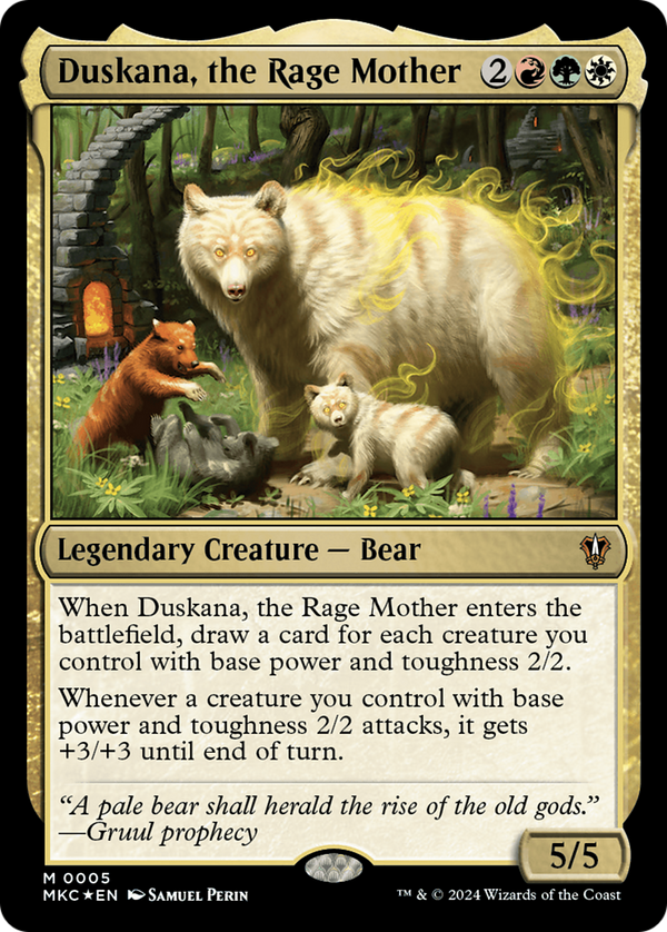 Duskana, the Rage Mother (5) [Murders at Karlov Manor Commander] foil - Deck Out Gaming