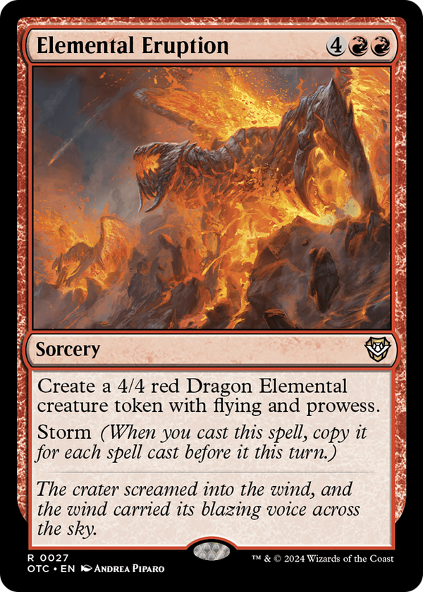 Elemental Eruption (27) [Outlaws of Thunder Junction Commander] - Deck Out Gaming