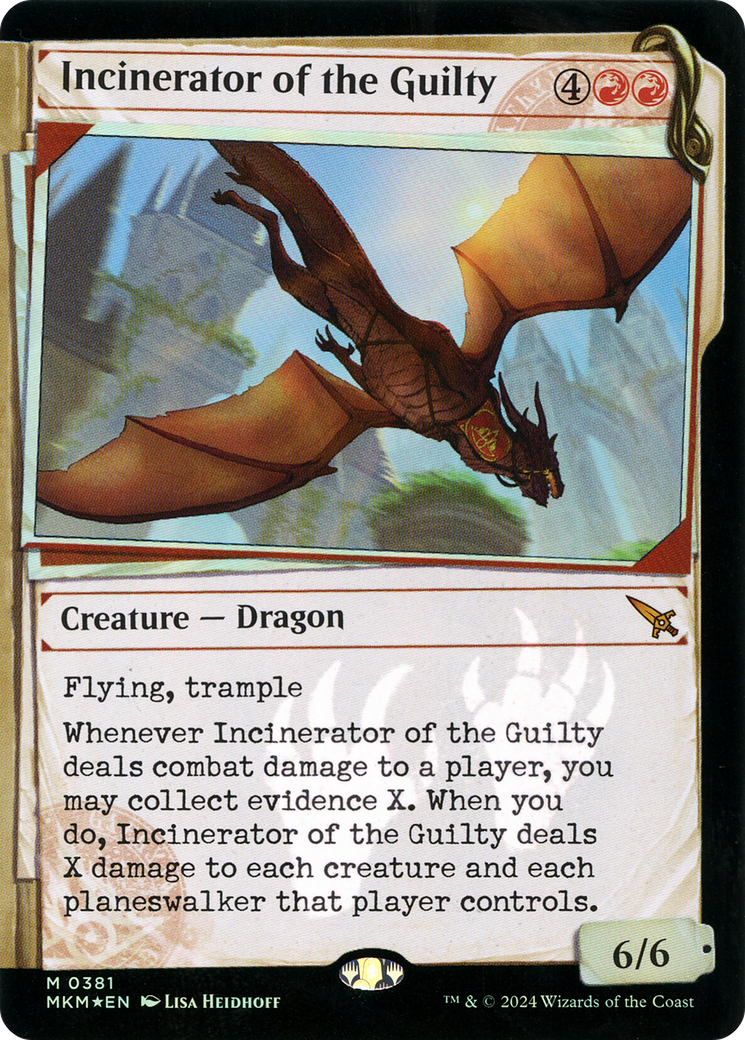 Incinerator of the Guilty (Showcase) (Invisible Ink) (381) [Murders at Karlov Manor] foil - Deck Out Gaming